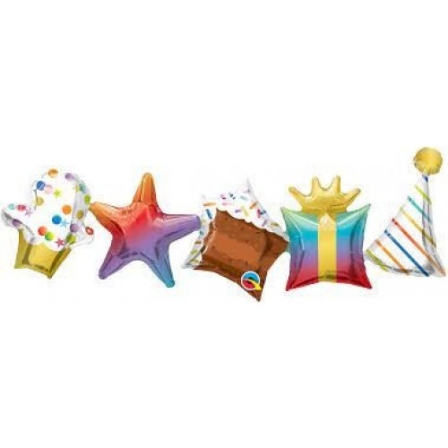 GUIRNALDA GLOBO 41" FOIL CUMPLEAÑOS