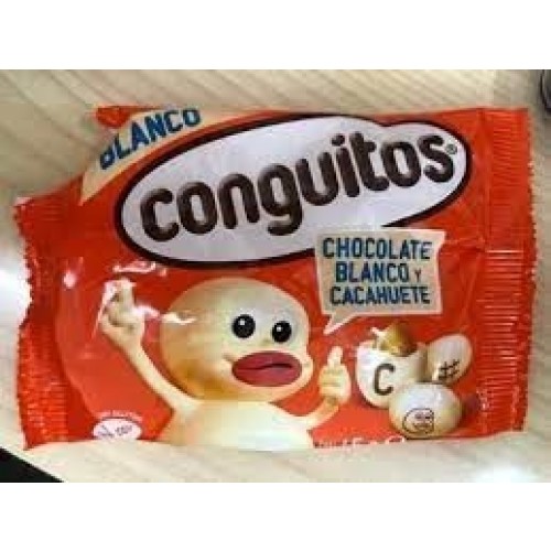 G/PAQ.CONGUITOS DE CHOCOLATE BLANCO 45GR