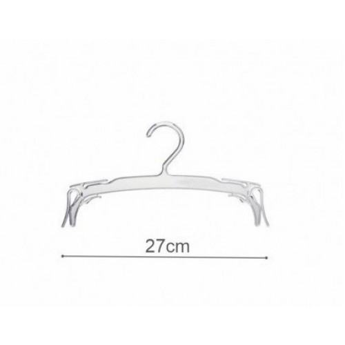 *C/PERCHA TRANSPARENTE P/LENCERIA 27CM