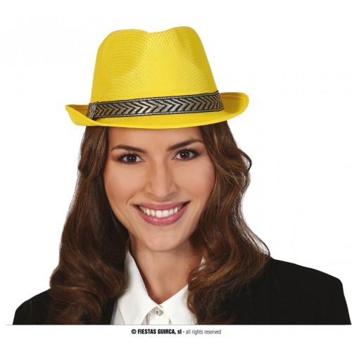    SOMBRERO GANGSTER AMARILLA