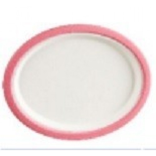   10 BANDEJAS PULPA ROSA/BCO 32CM