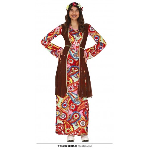  DISFRAZ T-42/44 CHALECO FLECO HIPPIE