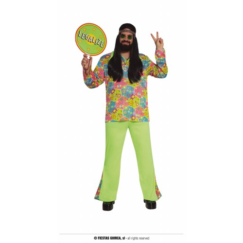 DISFRAZ T-XL FLOWER POWER