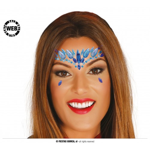 JOYAS FACIALES ADHESIVAS JOYAS AZULES