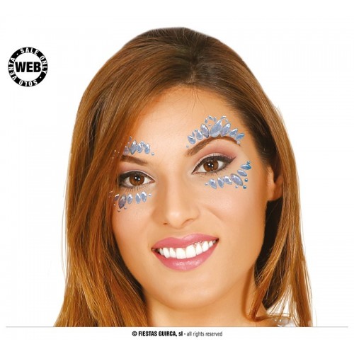JOYAS FACIALES ADHESIVAS PLATA
