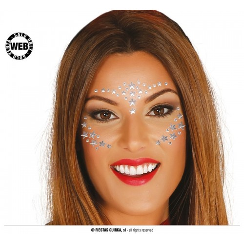 JOYA FACIAL ADHESIVO ESTRELLA PLATA