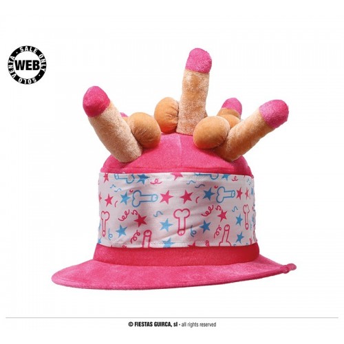 GORRO TARTA CON PENES