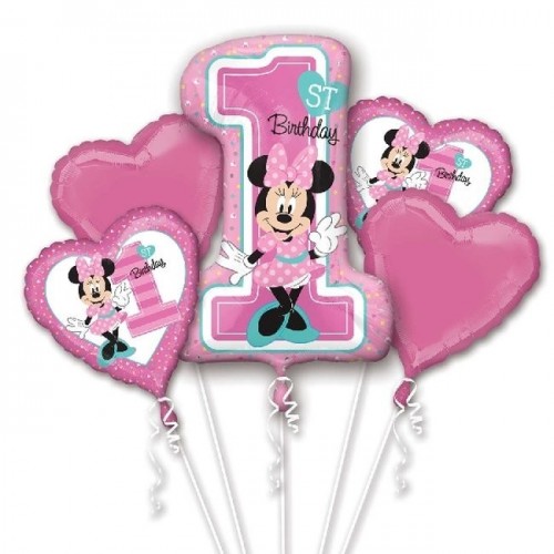   BOUQUE 5 GLOBOS FOIL MINNIE 1