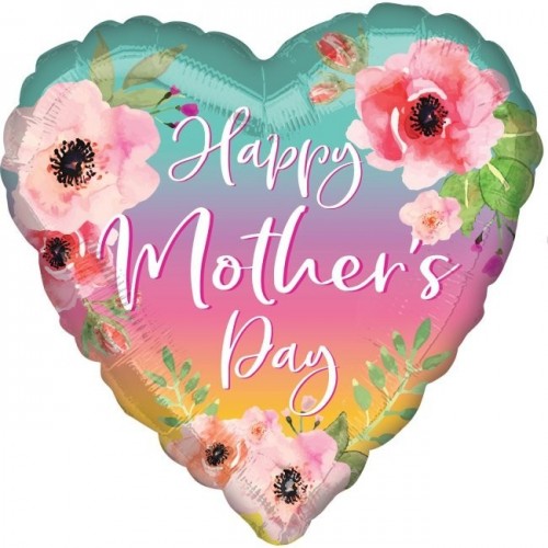 GLOBO 28" FOIL FORMA CORAZON MOTHER DAY