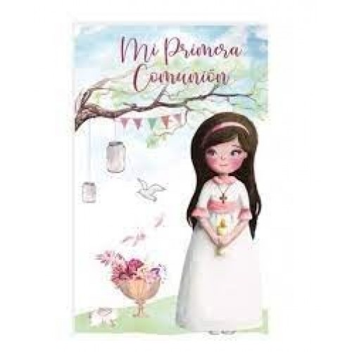 250 ETIQUETAS ADHESIVAS COMUNION NIÑA