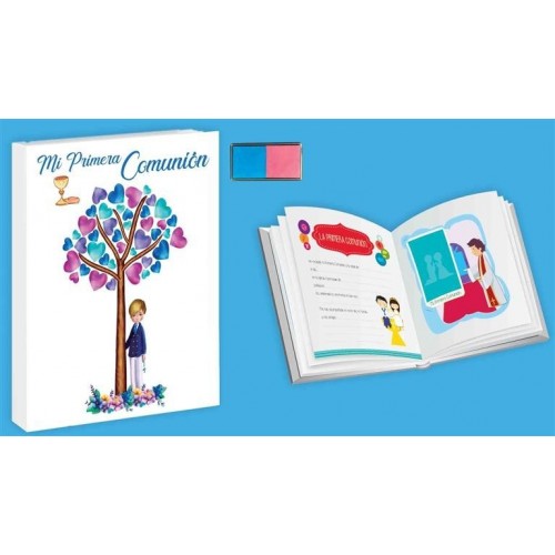 LIBRO HUELLAS COMUNION NIÑO ARBOL (46212