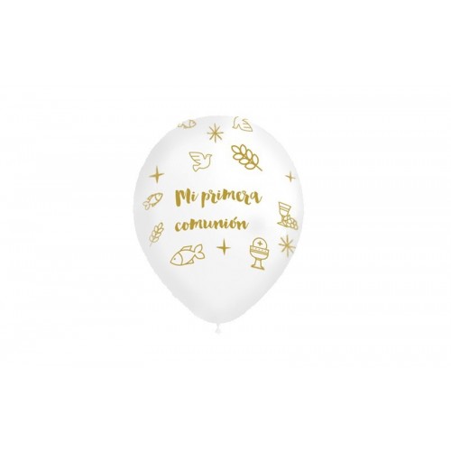 50 GLOBOS 11" 112M96 MI PRIMERA COMUNION