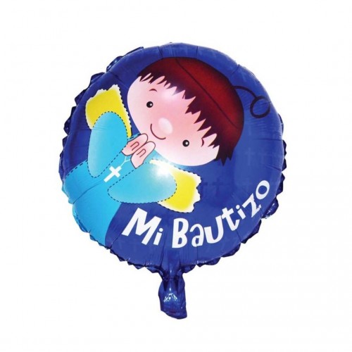 -GLOBO 18" FOIL MI BAUTIZO NIÑO AZUL