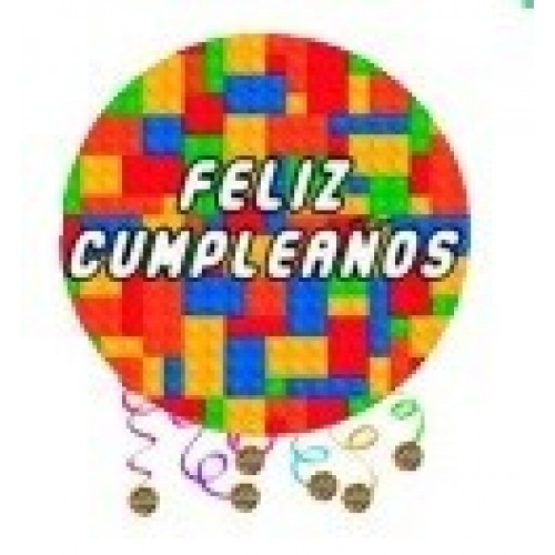 PIÑATA REDONDA FELIZ CUMPLEAÑOS 42CM
