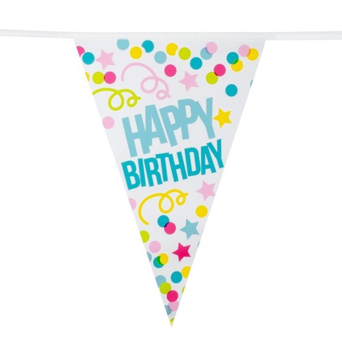 BANDERIN TRIANGULO HAPPY BIRTHDAY
