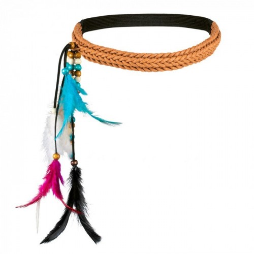 CINTA INDIA CON PLUMAS