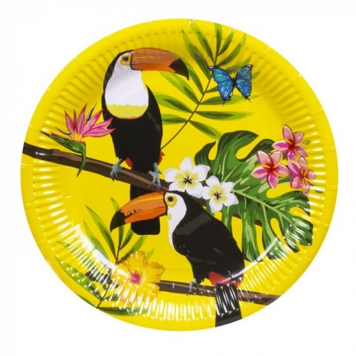   10 PLATOS CARTON TUCAN 23CM
