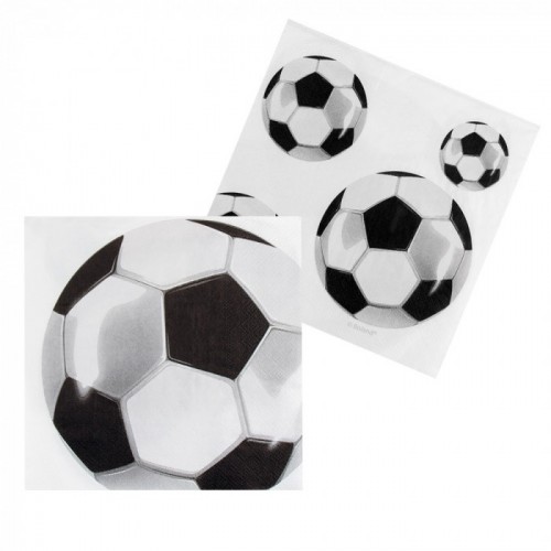  20 SERVILLETAS FOOTBALL 33X33CM