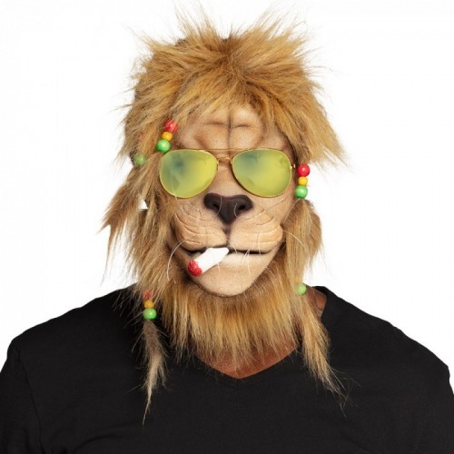 MASCARA LEON CON RASTAS
