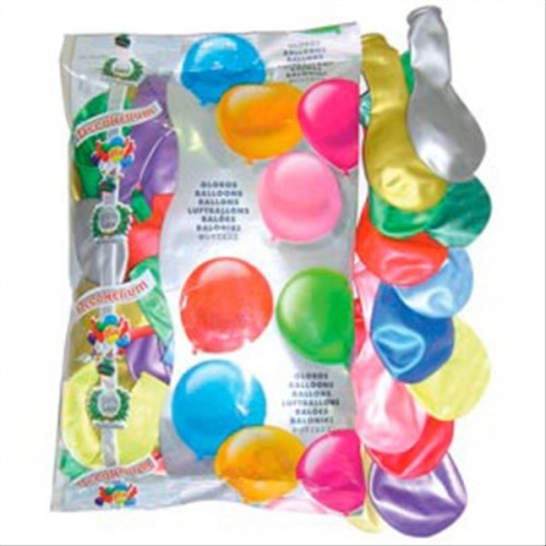 100 GLOBOS 9T METALIZADO SURTIDO