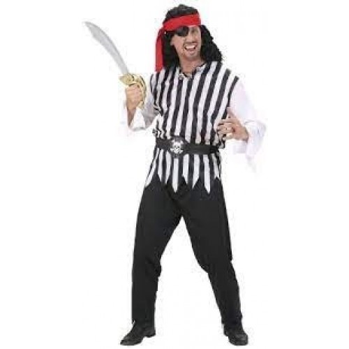 DISFRAZ T-L PIRATA CAMISA RAYAS