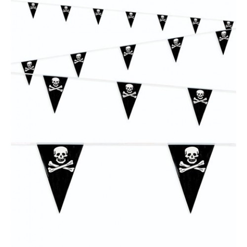 BANDERIN TRIANGULO PIRATA 6MT