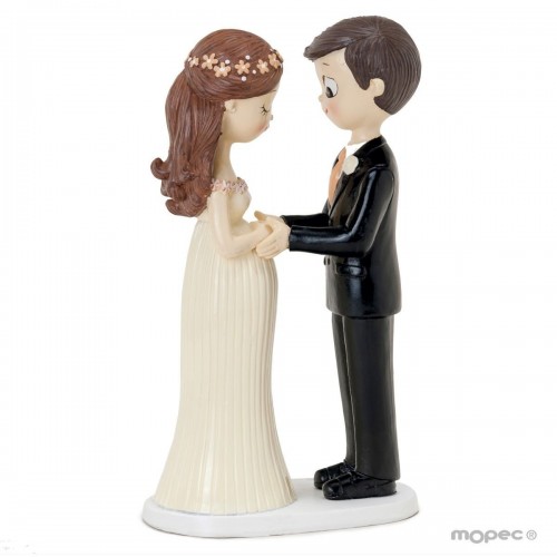 FIGURA NOVIOS NOVIA EMBARAZADA 21CM