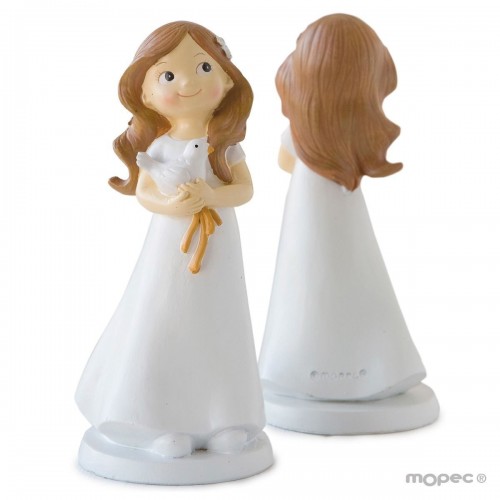 FIGURA NIÑA COMUNION PALOMA 16CM