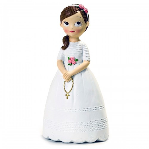 FIGURA NIÑA COMUNION ROSARIO 16,5CM