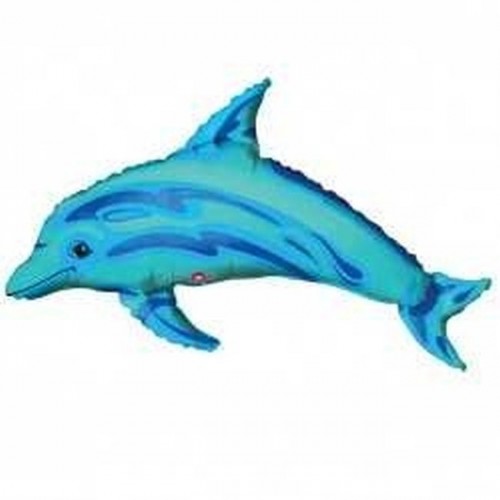 GLOBO 14" PALO DELFIN AZUL