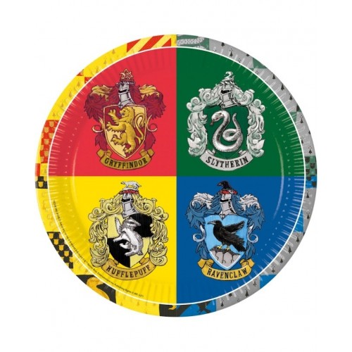  8 PLATOS HARRY POTTER FSC 23CM