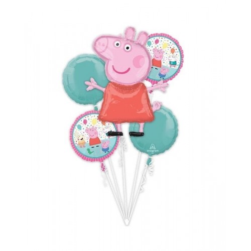   CENTRO 5 GLOBO FOIL PEPPA PIG