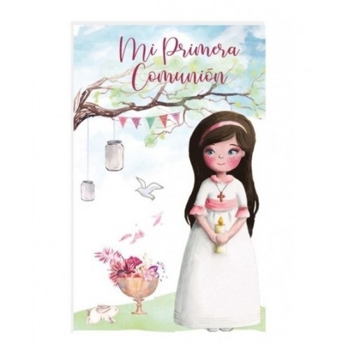 10 ETIQUETAS ADHESIVAS COMUNION NIÑA