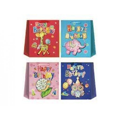BOLSA CUMPLE ANIMALES 26X32CM  