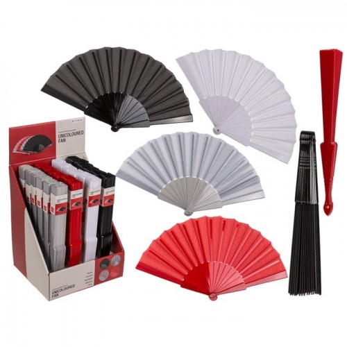 ABANICO LISO COL.SURT 23CM