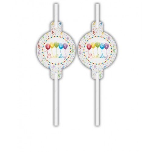   4 PAJITAS BIRTHDAY SERPENTINA 22CM