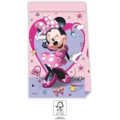   4 BOLSAS PAPEL MINNIE 13X24CM