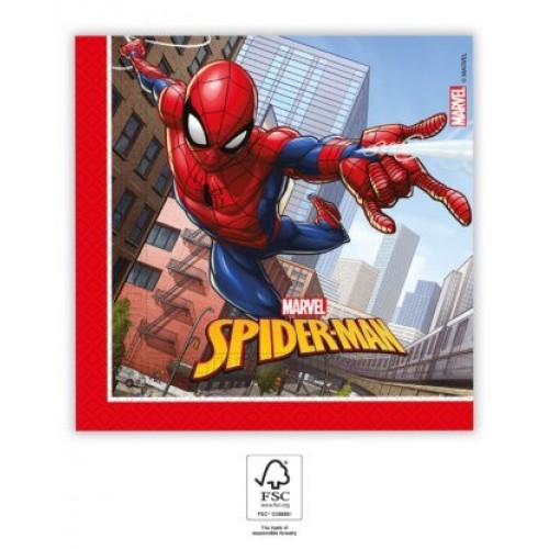   20 SERVILLETAS SPIDERMAN 33X33CM