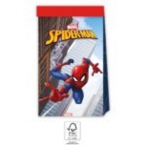   4 BOLSAS PAPEL SPIDERMAN 13X24CM