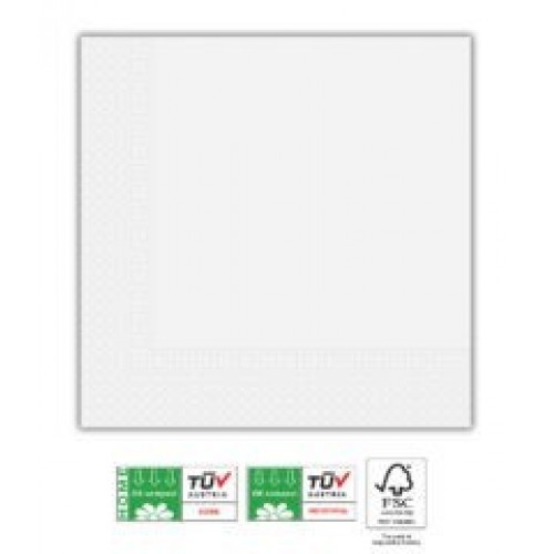   20 SERVILLETAS BLANCA 33X33CM