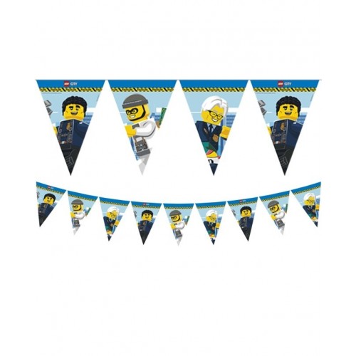  BANDERIN TRIANG. LEGO CITY 2,3MT