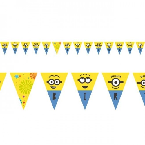   BANDERIN TRIANGULAR MINIONS 3,3M