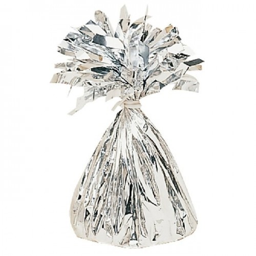   PESO GLOBO METAL PLATA 175GR