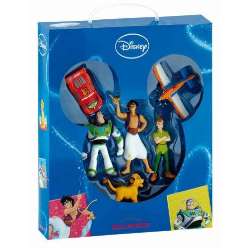 $D  CAJA 6 FIGURAS TARTA HEROES DISNEY