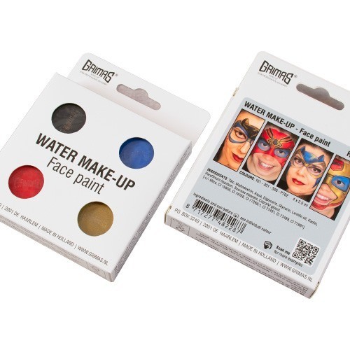 KIT MAQUILLAJE AL AGUA HERO 4X2,5ML