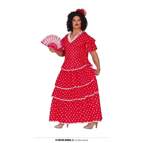 DISFRAZ T-M VESTIDO CHICO FLAMENCA