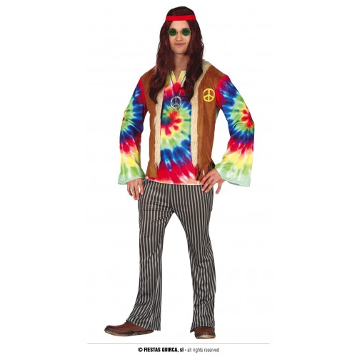 DISFRAZ T-M PANTALON RAYA HIPPIE