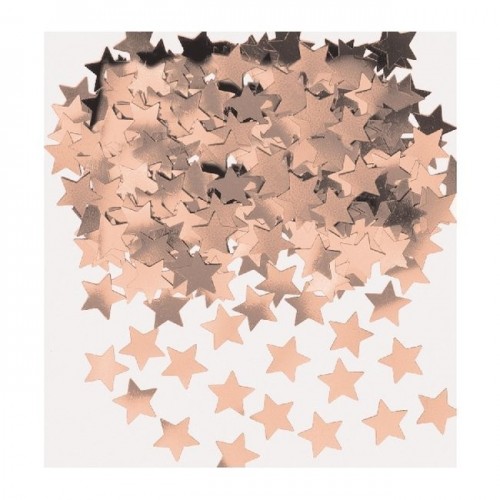   CONFETI ESTRELLA ROSA ORO 14GR