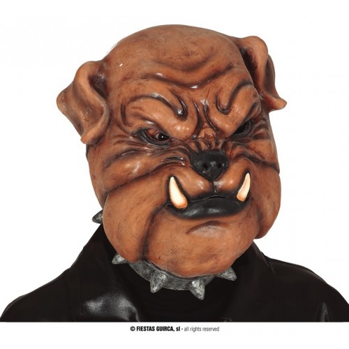$D  MASCARA LATEX PERRO BULLDOG