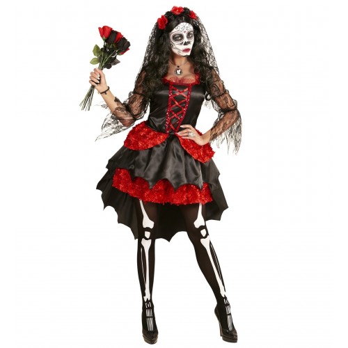  DISFRAZ T-S NOVIA DIA DE LOS MUERTOS